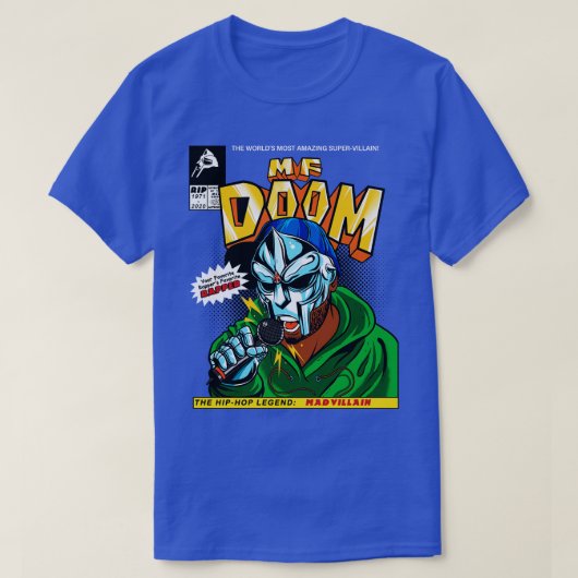 MF DOOM Comic Cover Tribute T-Shirt (Design vorne)