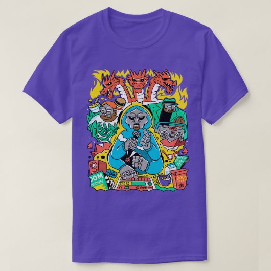 MF DOOM FRIENDS Baseball TShirt (Design vorne)