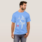 Mf DOOM Halftone-Illustration lustig T-Shirt (Vorne ganz)