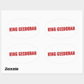 MF Doom rapper Ovaler Aufkleber (Blatt)