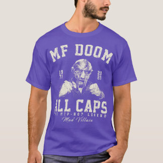 MF Doom Retro Vintag weißes Kissen T-Shirt
