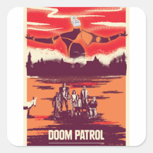 MF-Untergang Quadratischer Aufkleber