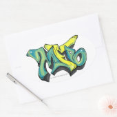 MFB-Aufkleber Ovaler Aufkleber (Umschlag)