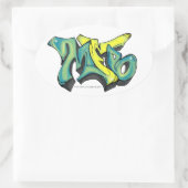 MFB-Aufkleber Ovaler Aufkleber (Tasche)