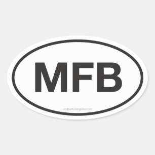 MFB-Erbe Ovaler Aufkleber