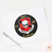 MFC Challenge Logo-Aufkleber Runder Aufkleber (Umschlag)