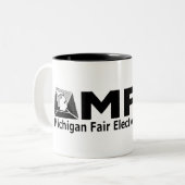 MFEI Mütze Zweifarbige Tasse (Vorderseite Links)