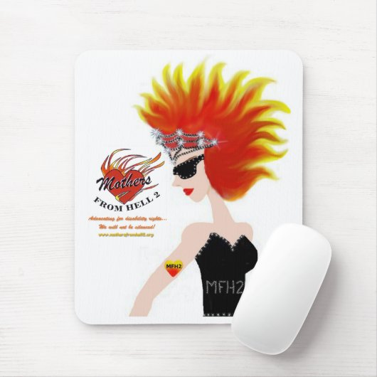 MFH2 - Loderndes Haar u. Tiara Mousepad (Mit Mouse)