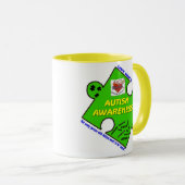 MFH2 TASSE - LargeGreenPuzzlePieceBorderWords (VorderseiteRechts)