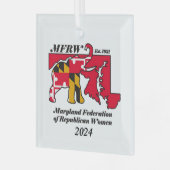MFRW 2024 Holiday Ornament Aus Glas (Vorderseite links)