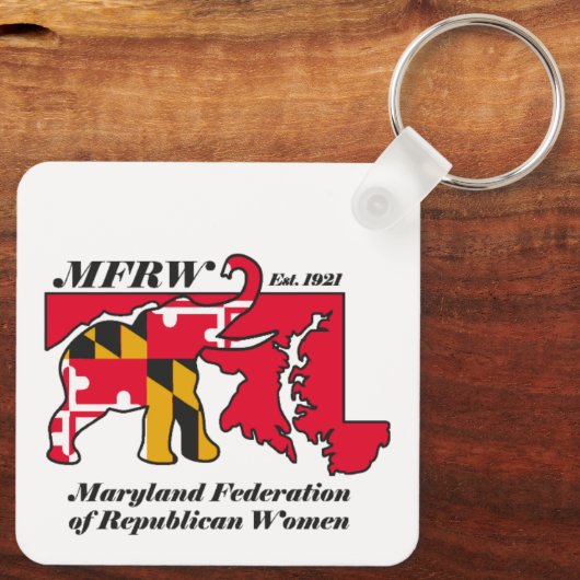 MFRW Square Schlüsselanhänger (Rückseite)
