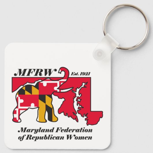 MFRW Square Schlüsselanhänger (Rückseite)