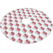 MFRW Tree Skirt Polyester Weihnachtsbaumdecke (Schrägansicht)