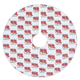 MFRW Tree Skirt Polyester Weihnachtsbaumdecke