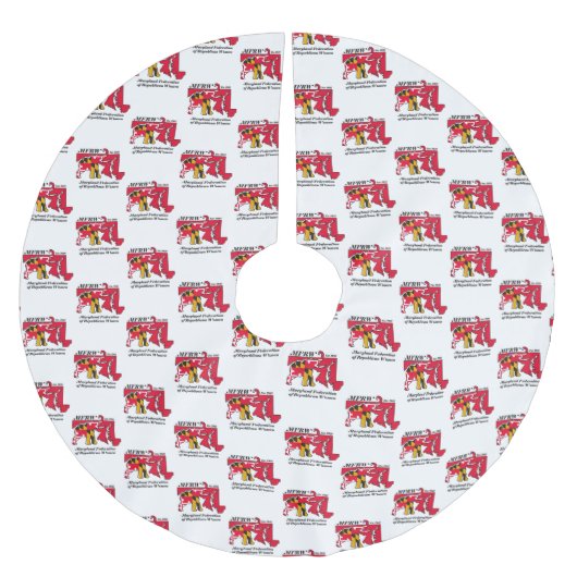 MFRW Tree Skirt Polyester Weihnachtsbaumdecke (Vorderseite)