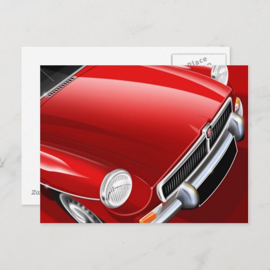 MG B Postkarte (Vorne/Hinten)