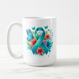 MG-Bewusstsein | Myasthenia Gravis Warrior Ribbon Kaffeetasse