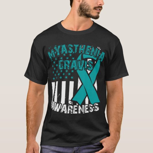 Mg Bewusstsein T Shirt Myasthenia Gravis (Vorderseite)