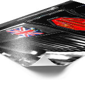 MG Classic British Sports Motor Car Fotodruck (Ecke)