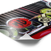 MG Classic British Sports Motor Car Fotodruck (Ecke)