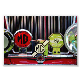 MG Classic British Sports Motor Car Fotodruck
