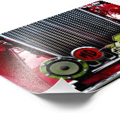 MG Classic British Sports Motor Car Fotodruck (Ecke)