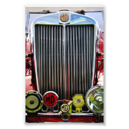 MG Classic Sports Motor Car Fotodruck