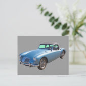 MG Convertible Sportscar Postkarte (Stehend Vorderseite)