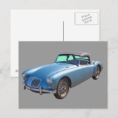 MG Convertible Sportscar Postkarte (Vorne/Hinten)