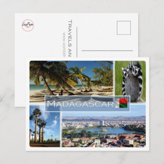 MG Madagaskar - Postkarte (Vorne/Hinten)