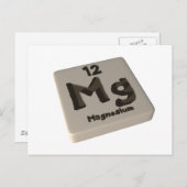 Mg Magnesium Postkarte (Vorne/Hinten)