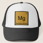 Mg - Mahatma Gandhi Funny Chemistry Element Symbol Truckerkappe (Vorderseite)