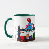 MG. MAUS MACHT EINE WEIHNACHTSMANNMÜTZE TASSE (Links)