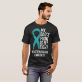 MG Mein Vater kämpfe ist mein Kampf Myasthenia Gra T-Shirt (Vorne ganz)