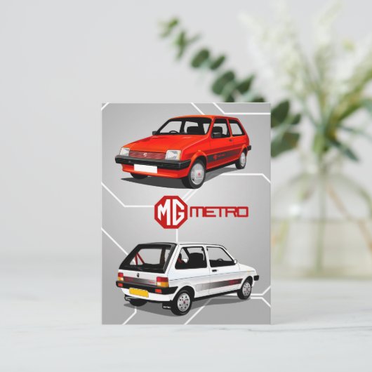 MG Metro Postkarte (Stehend Vorderseite)