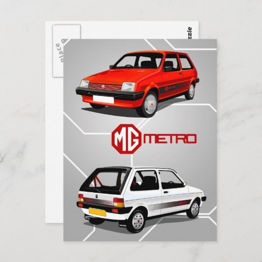 MG Metro Postkarte (Vorne/Hinten)