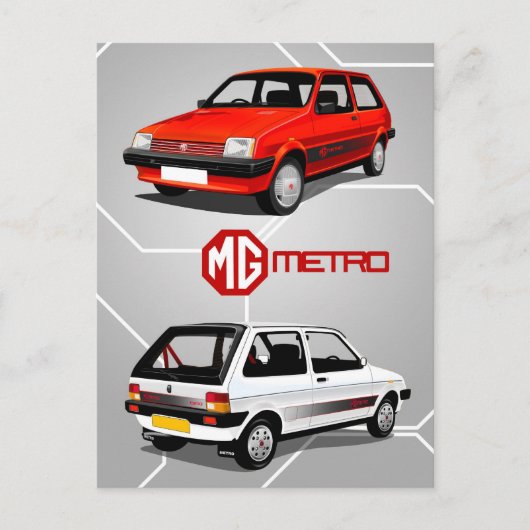 MG Metro Postkarte (Vorderseite)