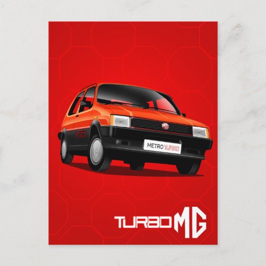 MG Metro Turbo Postkarte (Vorderseite)