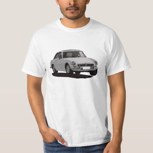 MG MGB GT - grau T-Shirt (Vorderseite)