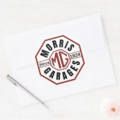 MG Morris Garages Classic Round Stickers (Umschlag)