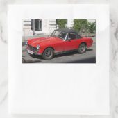 MG RECHTECKIGER AUFKLEBER (Tasche)