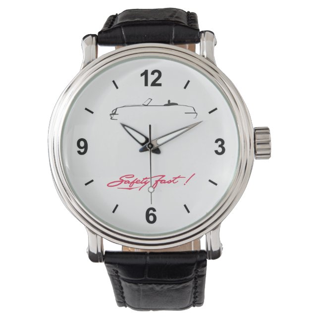 MG RV8 Armbanduhr mit Leder (Vorderseite)