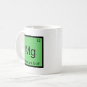 Mg - Symbol für das Mini-Golf-Funny Chemical-Eleme Kaffeetasse (Vorderseite Links)