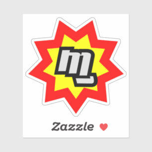 MG-Symbol mit benutzerdefinierter Cut-Aufkleber Aufkleber