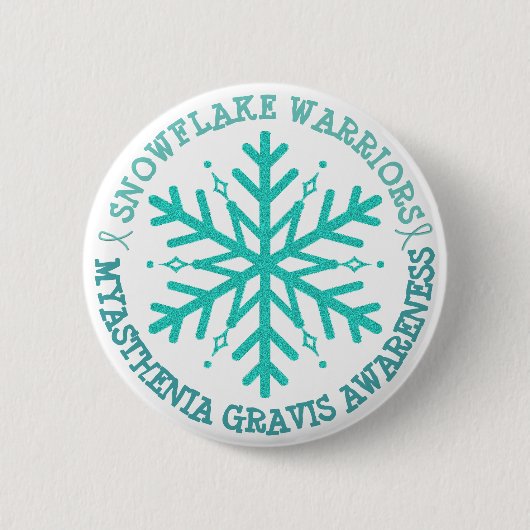 MG Warrieness Ribbon Button Snowflake (Vorderseite)