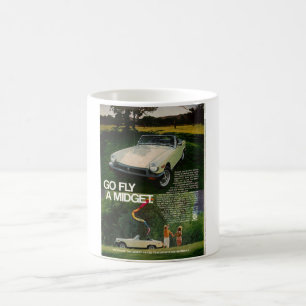 MG-Zwerg gehen Fliege ein Miniaturdrachen Briten Kaffeetasse