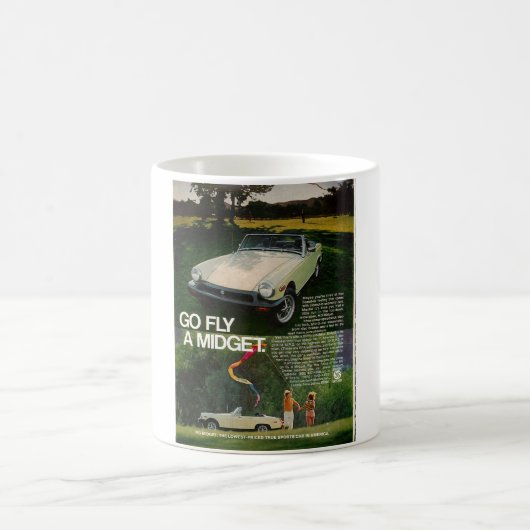 MG-Zwerg gehen Fliege ein Miniaturdrachen Briten Kaffeetasse (Mittel)