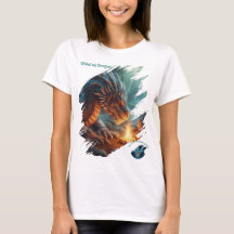 Mga Dragon | Tribal Fire Dragon Fantasy Art