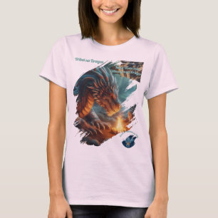 Mga Dragon Tribal Fire Dragon Fantasy Art T-Shirt