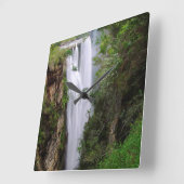 Mgawa Falls, Near Lusikisiki, Wild Coast Quadratische Wanduhr (Winkel)